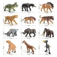 thumbnail image 4 of kurtrusly 12Pcs Wild Animal Figurine Statues Playset Kids Toy Classrooms Rewards, 4 of 9