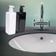 thumbnail image 2 of EeaseMX botellas de jabón líquido, champú, loción, dispensador de gel de ducha, contenedor vacío de 500 ml, color negro y blanco., 2 of 7