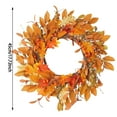 thumbnail image 3 of REK Halloween Autumn Wreath For Front Door Fall With Sunflowers Pumpkins And, 3 of 6