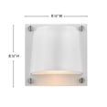 thumbnail image 4 of 20020SW-LL Hinkley Lighting Scout - 6W 1 LED Outdoor Small Wall Mount Lantern In Modern and Coastal Style made with Coastal Elements for Coastal, 4 of 6