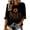 Black_02, variant on Womens Sweatshirt Distressed Washed Crew Neck Broom Witch Print 3/4 Sleeve Pullover Relaxed Fit Casual Fall Festival Halloween Top Khaki XXXXL