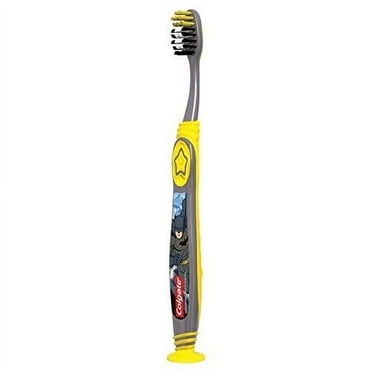 Colgate Batman Toothbrush for Children with Suction Cup Kids 5  Years Extra Soft