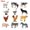 multicolor, variant on 12 PCS Animals Figures,Mini Farm Animal Figurines,Plastic Farm Animal Figures Set