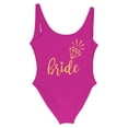thumbnail image 4 of MKLEKYY Traje De Baño Mujer Women Fashion Letter Print Piece Swimsuit Sexy Bikini Swimwear Bathing Sleeveless Backless Swimsuit 1849, 4 of 4