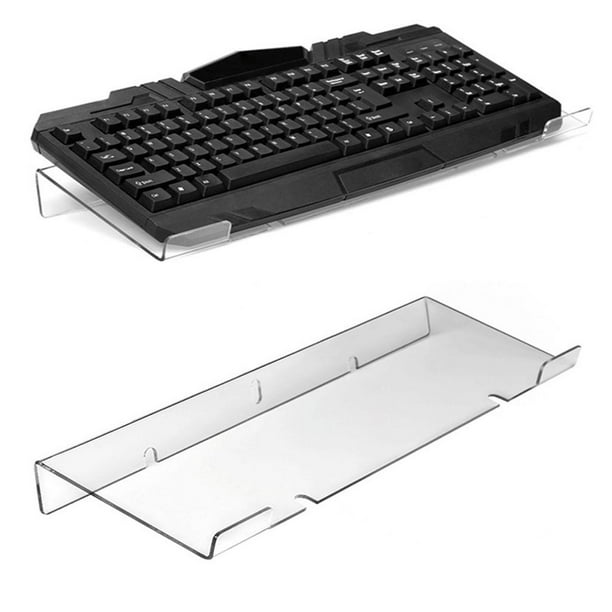 Support Clavier Incliné En Acrylique Transparent - Ergonomique Pour Bureau Et Maison
