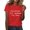 Red, variant on Women's "I'm Cold But I'll Pretend I'm Fine" T Shirt, Funny Sarcastic Winter Quote Graphic Tee for Women, Casual Short Sleeve Crew Neck Cotton Blend Tops Black L