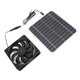 thumbnail image 1 of Ventilador de Escape Solar, Ventilador de Panel Solar Monocristalino 20W Eficiente Con Soporte para Casa de Mascotas, 1 of 7