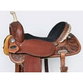 thumbnail image 4 of 14 In Comfytack Western Horse Barrel Racing Trail Pleasure American Leather Saddle Tack Set With Reins Brown, 4 of 8