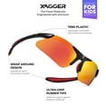 thumbnail image 2 of Xagger Youth Polarized Sports Sunglasses for Boys Girls Age 8-14 Kids Baseball Softball TR90 Frame Glasses, 2 of 6