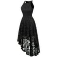 Dressystar Women Halter Floral Lace Cocktail Party Dress Female Knee