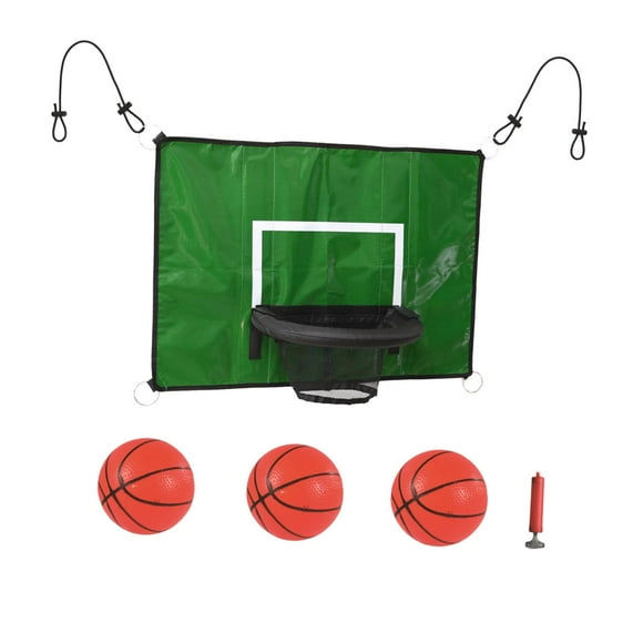 Accesorio De Juego De Aro De Baloncesto Para Trampolín, Instalación Sencilla Con Minibolas