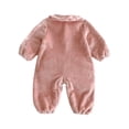 thumbnail image 3 of XDZJLR Baby Girls Boys Jumpsuits Girls Rompers Long Sleeve Outwear Warm Winter Set Nightwear Sleepwear Pjs Pink 3-6 Months, 3 of 9