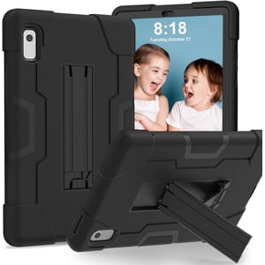 REQO Lenovo Tab M8 4th Gen Case 2023 Release,Kids Friendly Lenovo M8 Tablet 4th Case with Kickstand,Heavy Duty Protective Cover for Lenovo Tab M8 4th Gen Case 8.0 Inch (TB300FU/TB300FX)- Black