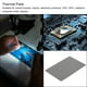 thumbnail image 5 of Paquete de 2 Pads Térmicos 4.0W/m.K Aislantes de Silicona para Refrigeración 150x100x1mm para Radiador de Computadora Portátil, Gris, 5 of 7