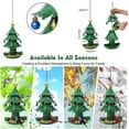 thumbnail image 2 of Meottam Christmas Tree Bird Feeders Metal Wild Bird Feeders Cute Funny Bird Feeder for Cardinal Hummingbird Outdoor Hanging Window Yard Garden Decorations Xmas Gifts (13.5x5.9 Inch), 2 of 8