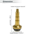 thumbnail image 4 of Unique Bargains 0.63" Motorcycle Slider Frame Aluminum Alloy Plastic Wheel Fairing Protection Crash Pad Protector Guard 2.4" 5.87"  Gold Tone 1 Pcs, 4 of 7