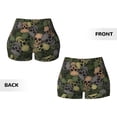 thumbnail image 5 of Kdxio Camouflage Skulls Print Workout Shorts for Women Seamless Soft Smooth Gym Yoga Scrunch Active Shorts, 5 of 9