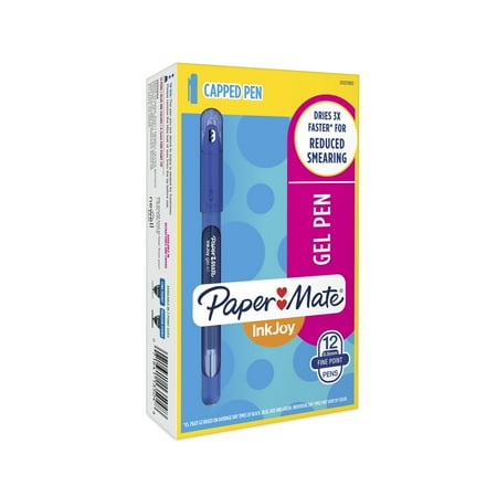 Paper Mate Inkjoy Gel Pens Fine Point 0 5mm Dark Blue Ced Paper Mate Inkjoy Gel Pens Fine Point 0 5mm Dark Blue