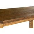 thumbnail image 2 of Oal 79 Inch Rectangular Dining Table, Pine Wood, Sturdy Block Legs, Brown, 2 of 4