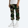 thumbnail image 5 of Blekii Men's Camouflage Print Cargo Pants, Elastic Waist Tapered Leg Utility Trousers, Casual Outdoor Pants with Multiple Pockets, Durable Fabric for Hiking Or Work, Functional, 5 of 8