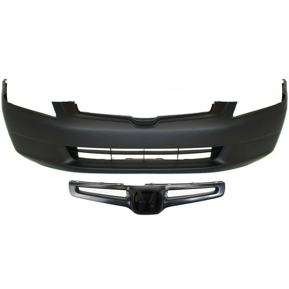Front Bumper Cover Kit Includes Grille Assembly For 2003-2005 Honda Accord