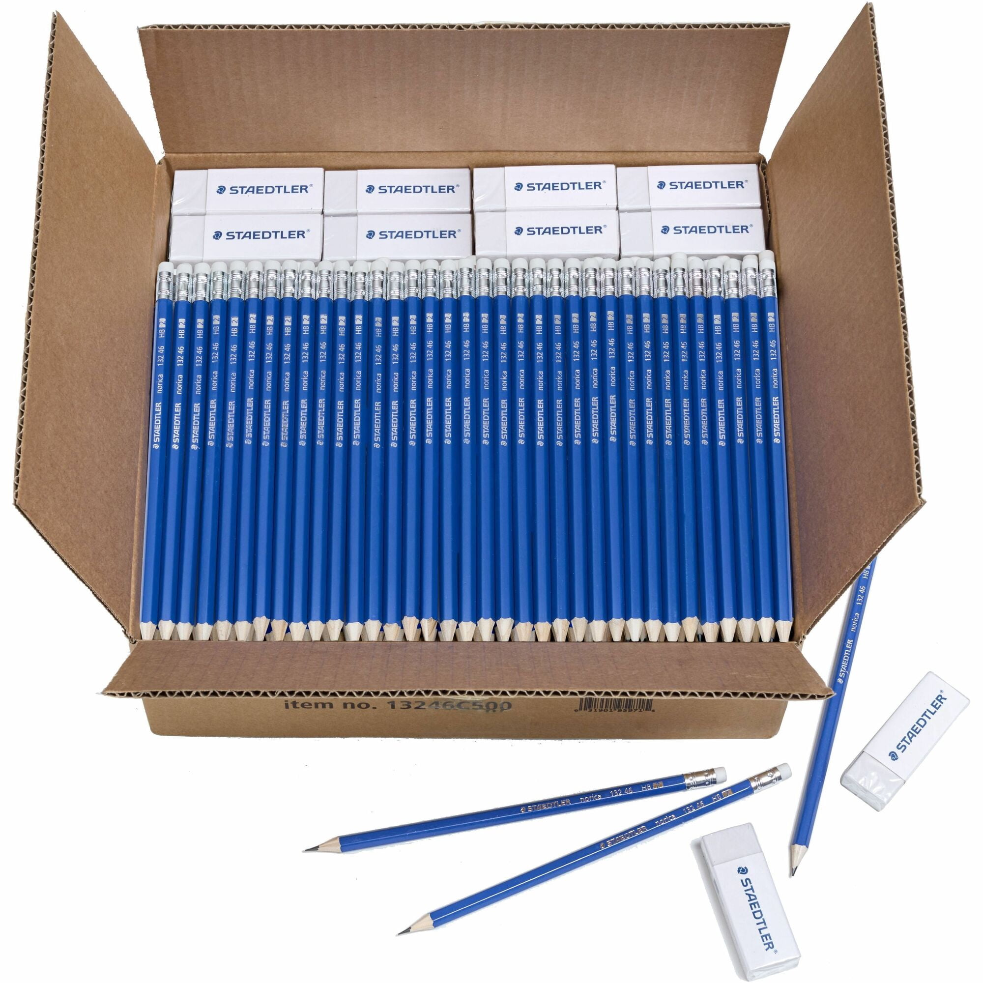 STAEDTLER® Norcia pencils + 40 erasers, carton 500