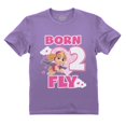 thumbnail image 1 of Tstars Girls 2nd Birthday Gift Tshirt Birthday Gift for 2 Year Old Paw Patrol Skye Born 2 Fly Birthday Shirts for Girl Graphic Tee 2nd Birthday B Day Birthday Party Toddler Kids T Shirt, 1 of 6