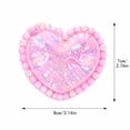 thumbnail image 3 of Sequined Heart Squishy Anxiety Relief Toy, Sparkle Filled Sensory Squeeze Fidget Toy, Portable Calming Hand Toy for Teens Adults School Travel Daily Relaxation, 3 of 6