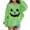 Light Green, variant on Girls Oversized Hoodies Halloween Pumpkin Graphic Hooded Sweatshirts Teen Kids Cute Funny Pullover Tops Cotton Casual Fashion Sweater
