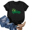 thumbnail image 2 of QIPOPIQ T-Shirts à Manches Courtes pour Femmes à Col Rond T-Shirts de la Saint-Patrick Hauts Shamrock T-Shirt Chemise Verte Tunique T-Shirts de la Saint-Patrick Tee T-Shirt T-Shirts de Noël pour les Fêtes T-Shirts Graphiques Aubaines, 2 of 4