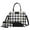 CKR Black, variant on MKF Collection Gabriella Women's Tote Bag with Wallet, Checkered Vegan Leather Shoulder Bag Handbag Purse 2Pcs Set by Mia K - Mustard