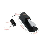 Crazyview Sustain pedal for keyboard Universal Piano Keyboards Sustain Foot Pedal Durable Accessory for Electronic Keyboards Digital Piano (Black)