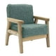 thumbnail image 2 of 1/12 Mini Sofá Individual Mobiliario de Habitación Accesorios Decorativo para Casa de Gris Hugo Sillón de casa de muñecas, 2 of 7
