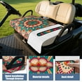 thumbnail image 4 of Golf Cart Front Seat Protector Mandala Pattern 51" x 31" - Soft Towel Cover for EZGO Yamaha Club Car Carts, 4 of 8