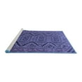 thumbnail image 2 of Ahgly Company Machine Washable Indoor Rectangle Persian Blue Traditional Area Rugs, 5' x 8', 2 of 4