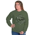 thumbnail image 4 of Alaska AK Rugged Mountain Moose Unisex Plus Fleece Graphic Sweatshirt Brisco Brands 5X, 4 of 5