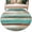 Teal Brown, variant on Round Rugs 7Ft, Turquoise Brown Round Area Rug Washable Indoor Throw Carpet, Watercolor Modern Abstract Striped Large Non Slip Circle Rug for Dining Room Playroom Home Decor Aesthetic