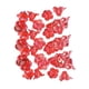 thumbnail image 3 of Pulsera de cuentas de flores para mujer, 100 piezas, transparente, hecha a mano, para regalar Rojo, 3 of 9