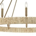 thumbnail image 4 of Elk Lighting 32417/12 Abaca - 12 Light Chandelier in Transitional Style with Coastal/Beach and Nature/Organic inspirations - 40 Inches tall and 48 inches wide   Satin Brass Finish, 4 of 5