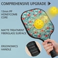 thumbnail image 4 of Pickleball Paddles Set,Pioneer Flower Floral Print Pattern Fiberglass Surface Pickleball Racket Set with 2 Indoor Outdoor Pickleball Balls and Pickleball Bag,Pickle-ball Equipment, 4 of 6