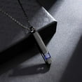 thumbnail image 2 of Vertical Bar Zircon Cremation Jewelry for Ashes Men Women Urn Necklace for Ashes Mom Dad Grandpa Grandma …, 2 of 4