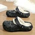 thumbnail image 5 of Mens Womens Lined Clogs Unisex Winter Fleece Walking Garden Shoes Breathable Non Slip House Slippers Indoor Outdoor Mules Footwear, 5 of 9