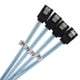 thumbnail image 4 of 4X SAS Cable Cable de Alta Velocidad 6Gbps 4 Puertos / Conjunto de Alta Calidad para Servidor de 0,5 Metros, 4 of 5