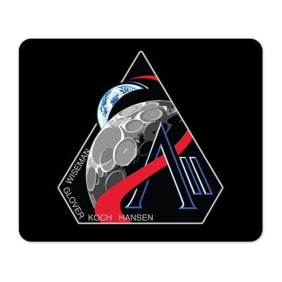 NASA Artemis 2 Mission Logo 1/4 Thick Mouse Pad