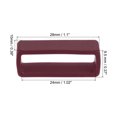 thumbnail image 2 of Uxcell Watch Band Strap Loops Silicone for 24mm Width Watch Band, Wine Red 4 Pack, 2 of 5