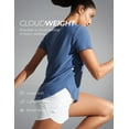 thumbnail image 5 of CRZ YOGA Cloudweight Workout Tops for Women Lightweight Athletic Short Sleeve Shirts Gym Running Side Slit T-Shirts, 5 of 5
