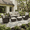 Brown-Beige, variant on LayinSun 5 Pieces Patio Outdoor Conversation Set, Wicker Furniture Set with Swivel Chairs and Ottomans 4-Seat