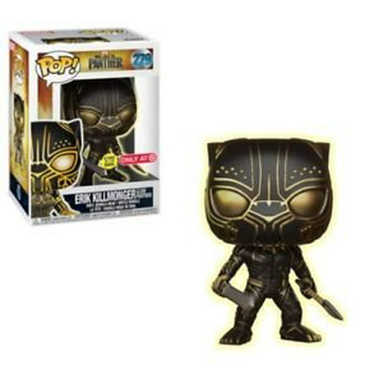 tankevækkende Sow Vise dig FunKo POP! Marvel Black Panther Erik Killmonger Glow In The Dark Panther  Exclusive - Walmart.com