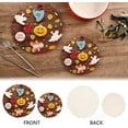 thumbnail image 4 of SKYSONIC Halloween Gingerbread Candy Pot Holders Trivets, 2 Pcs Heat Resistant Trivets, Cotton Thread Weave Mats for Hot Pads Pans Pot Bowl Teapot for Kitchen Decor, 4 of 7