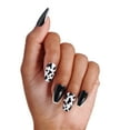 thumbnail image 2 of Impress Medium Press On Nails, 'Like A Star', Black, Medium Coffin, 30 Count, 2 of 12